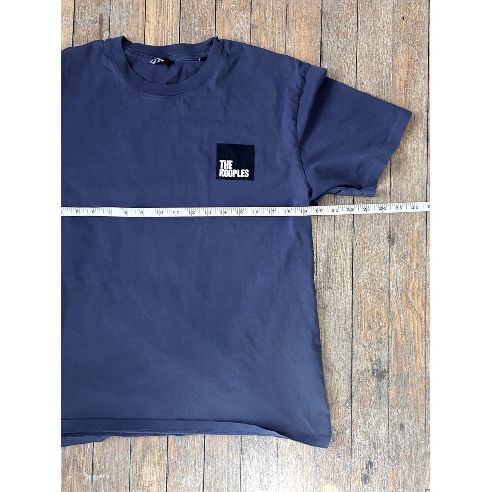 Dark Blue The Kooples Designer T-Shirt | Crew Neck | 100% Cotton‎ - (Size L) - Picture 7 of 8